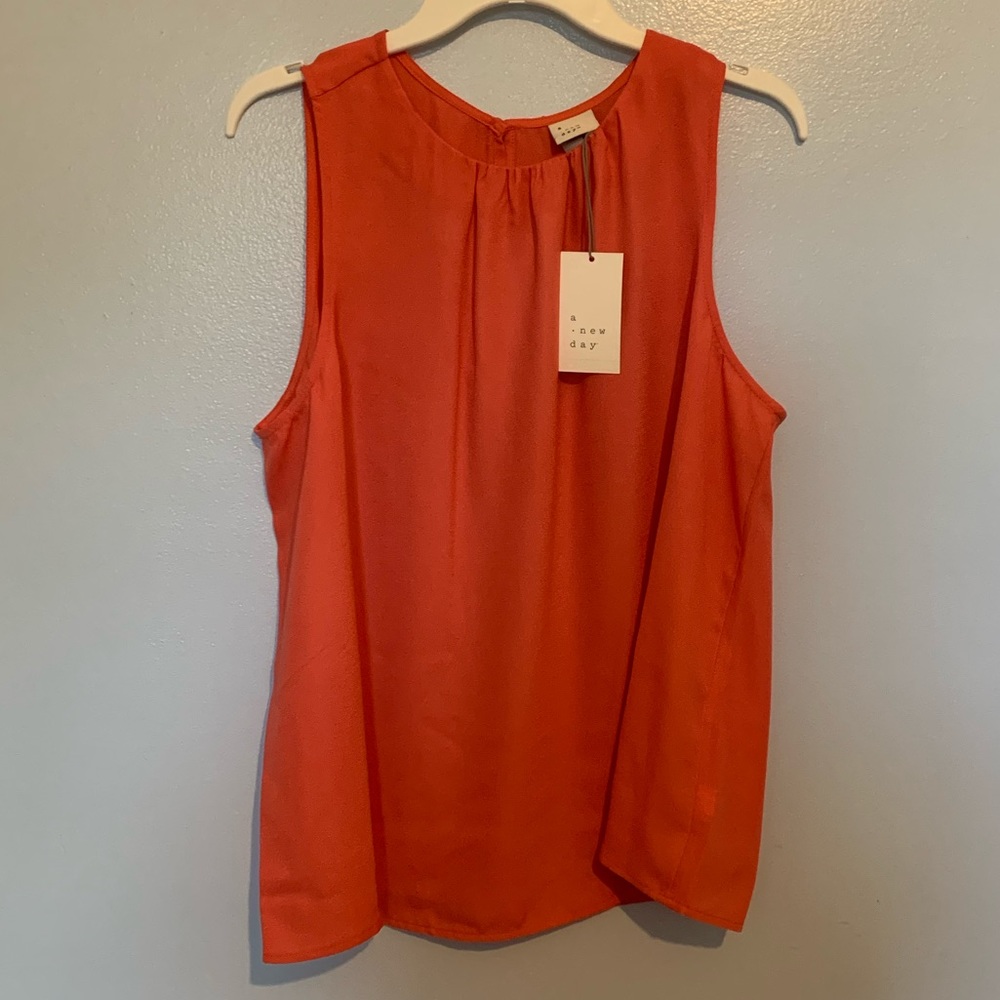 NWT A New Day Blouse Coral Sz XL